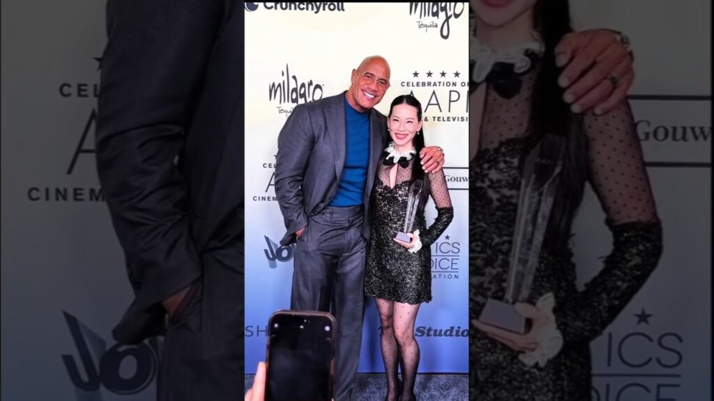 Dwayne Johnson Honors Lucy Liu at AAPI Celebration
