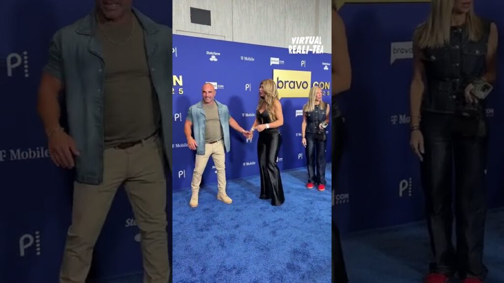 Teresa Giudice, Joe Gorga at the BravoCon red carpet happily reunited | Virtual Reali-Tea #shorts