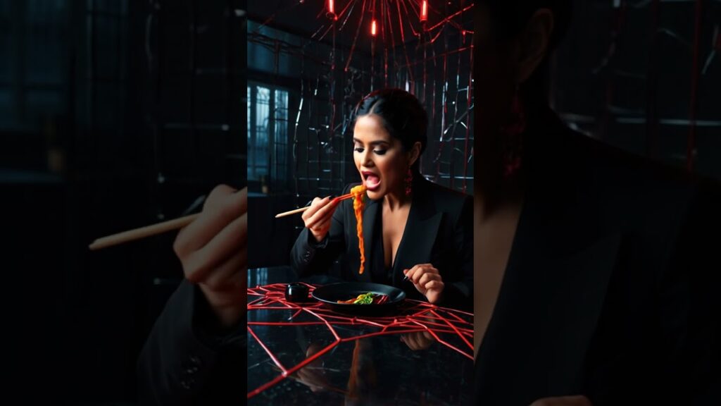 Salma Hayek and the Halloween Noodles