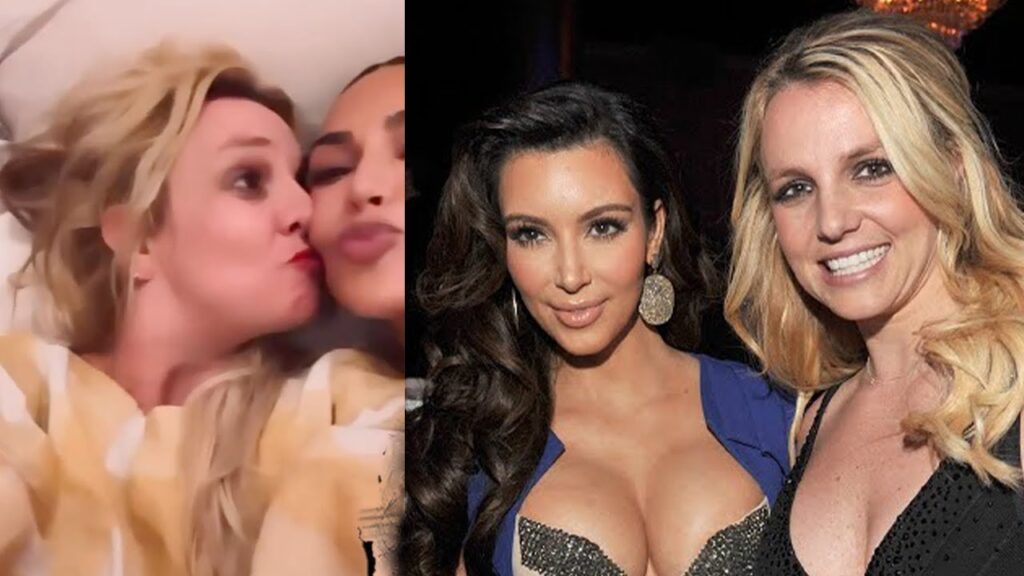 Britney Spears Has Cozy Slumber Party with Kim & Khloé Kardashian