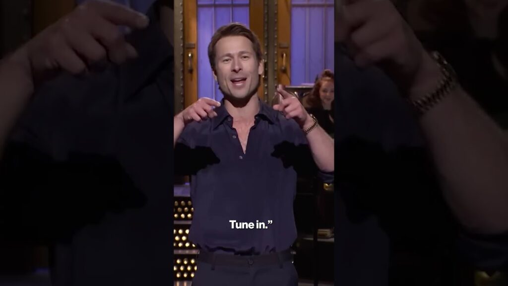 Glen Powell invited his UPS driver to see him host 'Saturday Night Live' #shorts