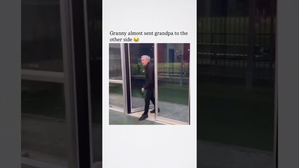Granny almost sent grandpa to the other side 💀