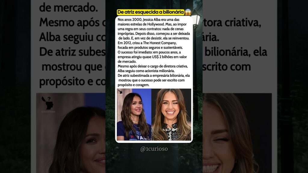 Jessica Alba: Ignorada por Hollywood, ela virou bilionária por conta própria.🔥