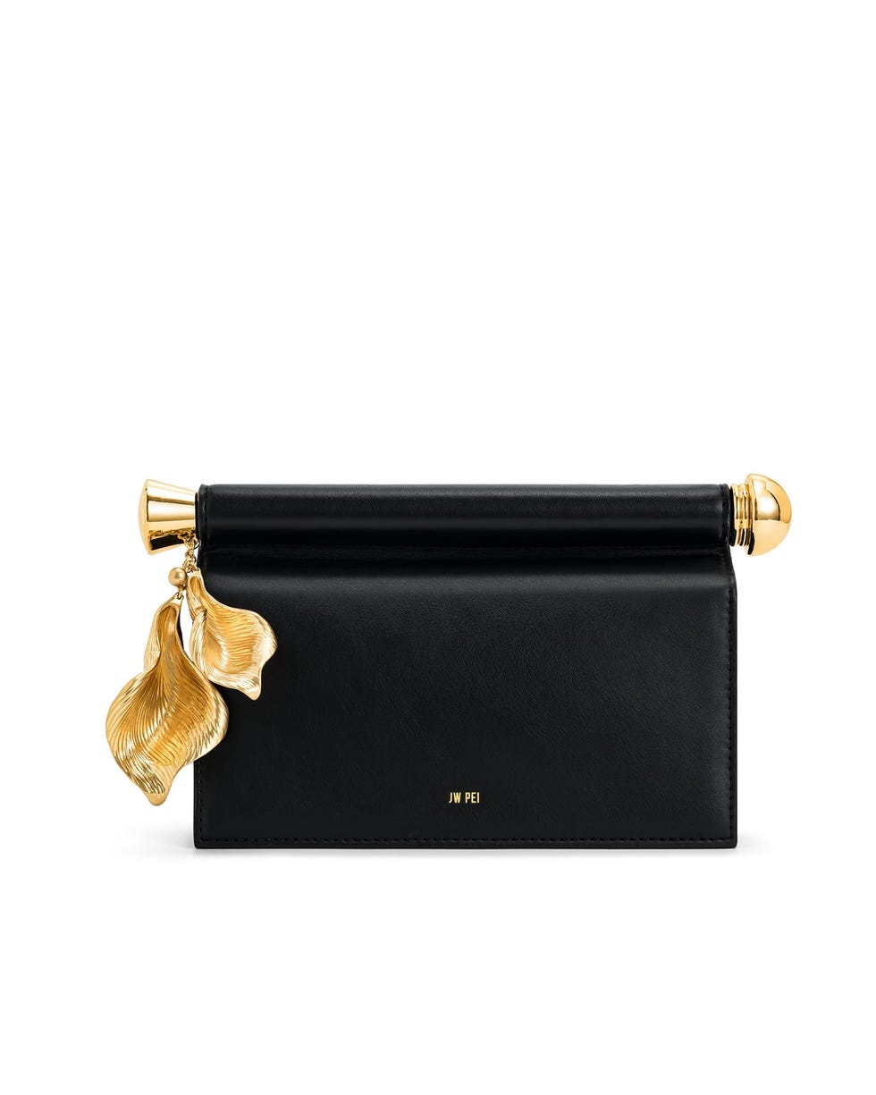 JW PEI Women's Holly Metal Pendant Embellished Clutch - Black