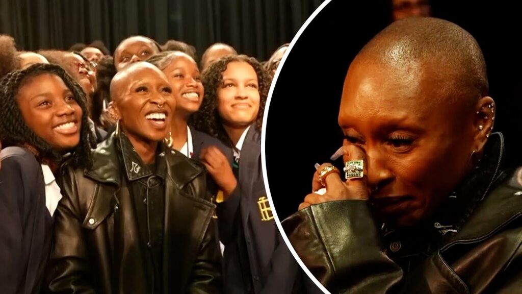See Cynthia Erivo Break Down In Tears Surprising Students From Her High School