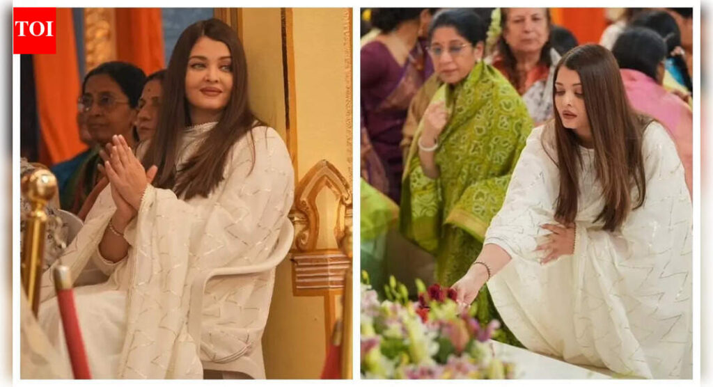 Aishwarya Rai looks ethereal in NEW photos from Sathya Sai Baba's centenary celebrations; singer Abby V gushes about performing in front of star |