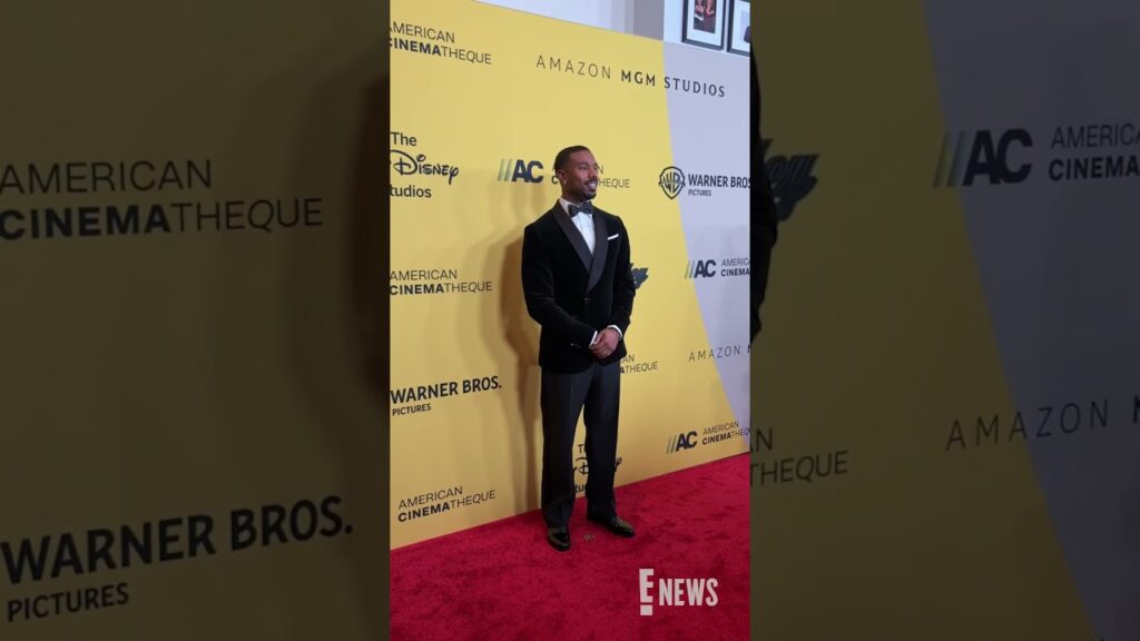 Michael B. Jordan arrives at the American Cinematheque Awards. 🤩