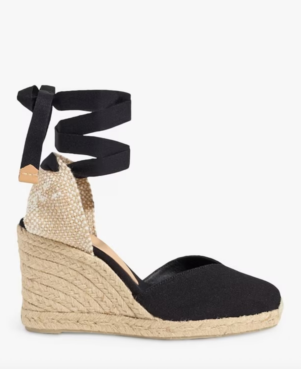 Castaner Chiara Cotton Wedge Espadrille Sandals