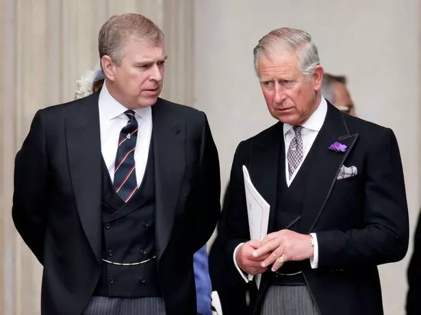 King Charles and Andrew Mountbatten Windsor