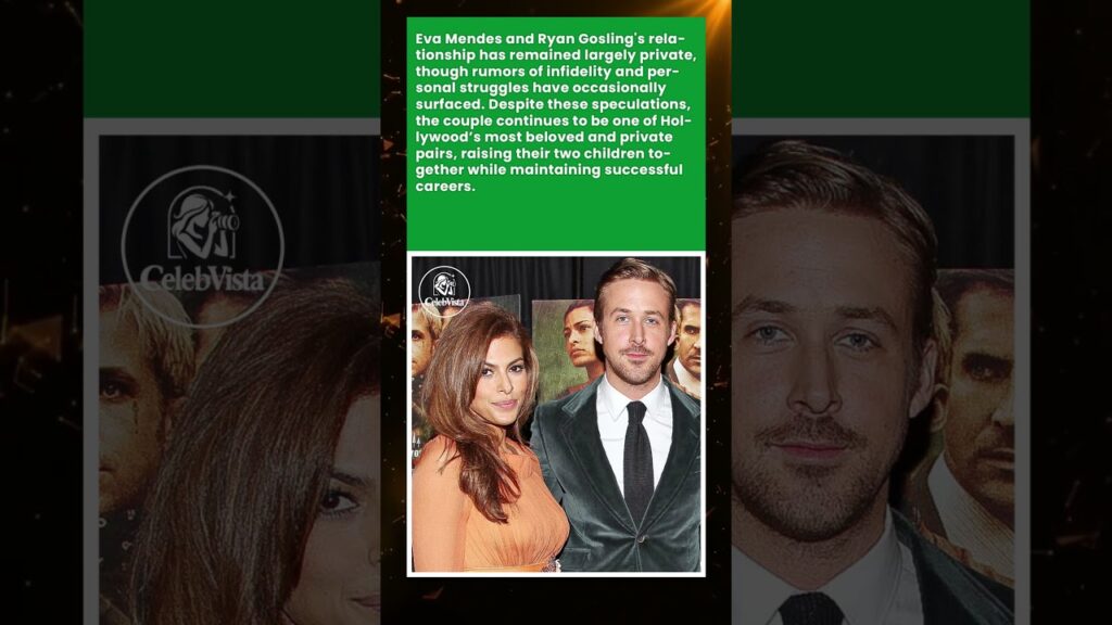 Eva Mendes & Ryan Gosling A Private Love with Public Speculation #shorts