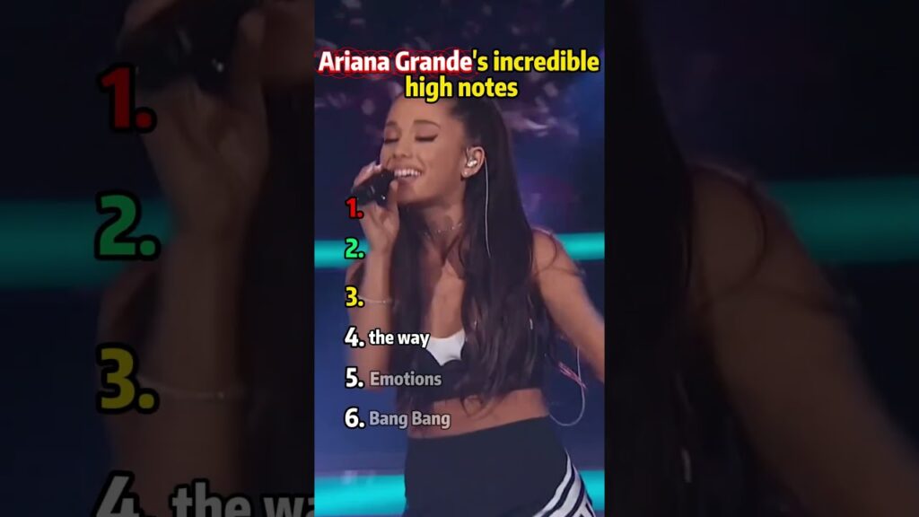Which song of Ariana Grande best showcases her incredible high notes, and which one is your favorite Which song of Ariana Grande best showcases her incredible high notes, and which one is your favorite