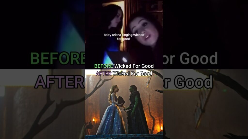 Ariana Grande singing 'FOR GOOD' Before VS After WICKED For Good