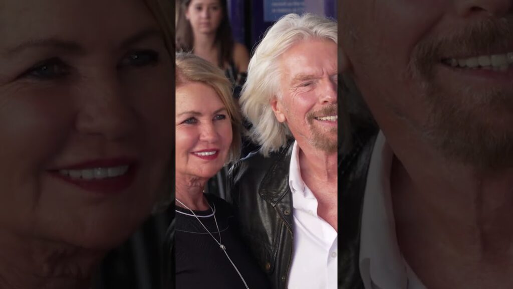 Sir Richard Branson and wife Joan on the Hollywood Walk of Fame in 2018 #shorts