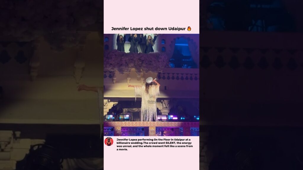 Jennifer Lopez unreal performance in udaipur India #jenniferlopez #shorts #celebrity