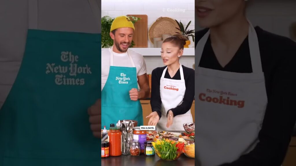 Watch Ariana Grande and Jonathan Bailey in the new ep of The Pizza Interview #wicked #arianagrande