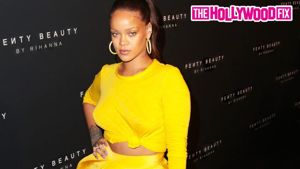 Rihanna Stuns In A Beautiful Yellow Gown At Her Fenty Beauty Event In New York, NY Rihanna Stuns In A Beautiful Yellow Gown At Her Fenty Beauty Event In New York, NY