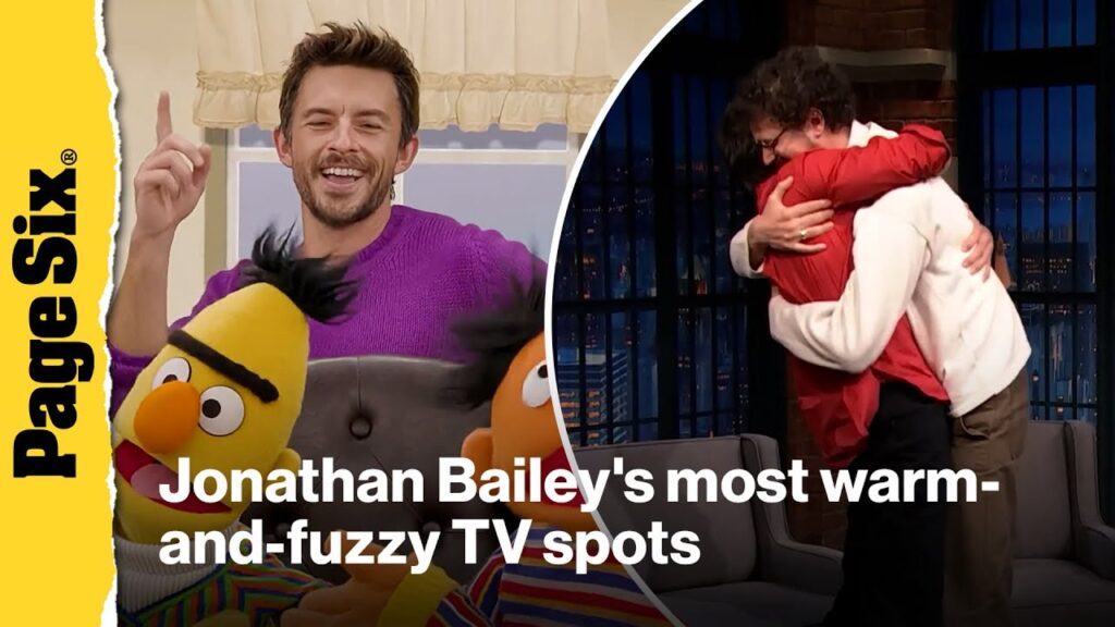 See Jonathan Bailey's most warm-and-fuzzy TV spots: 'Sesame Street' and more