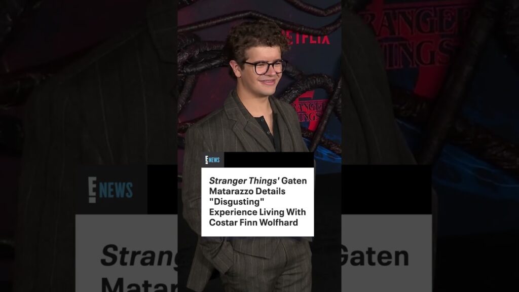 Gaten Matarazzo had the "college experience" living with Finn Wolfhard.😂
