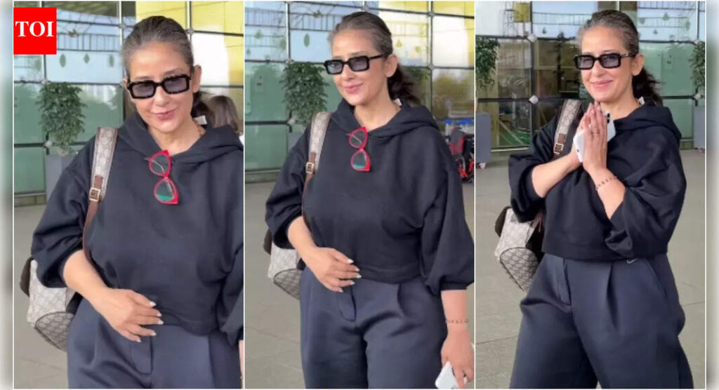 Manisha Koirala wins hearts with her natural silver look; netizens say, ‘This is grace’ | Hindi Movie News Manisha Koirala wins hearts with her natural silver look; netizens say, 'This is grace' | Hindi Movie News