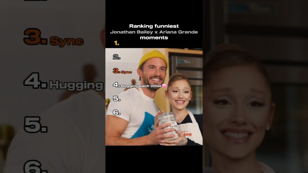 Ranking best Jonathan Bailey and Ariana Grande moments #wicked #funnycooking #arianagrande #ranking