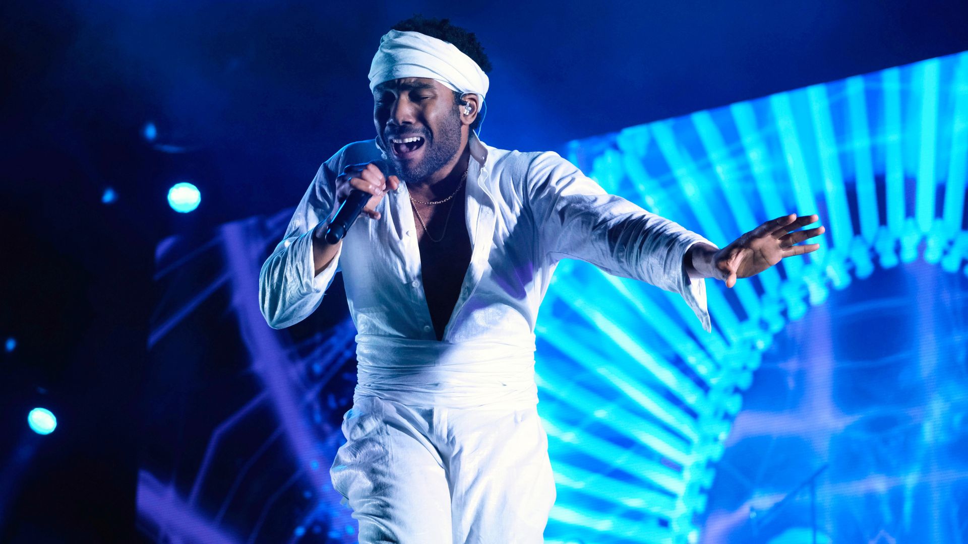 Donald Glover, who goes by the stage name Childish Gambino, performs at the Governors Ball Music Festival in New York on June 3, 2017.