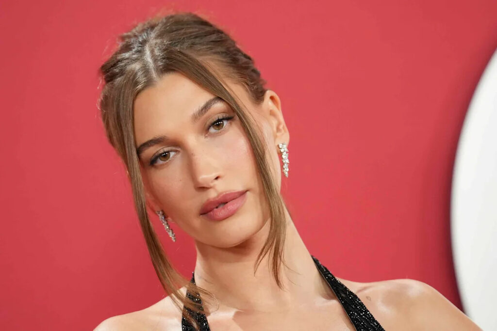 Hailey Bieber Wears Nothing but a Daring G-String Under Her Totally Sheer Naked Dress Yahoo entertainment home