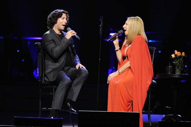 Jason gould on stage with his mum