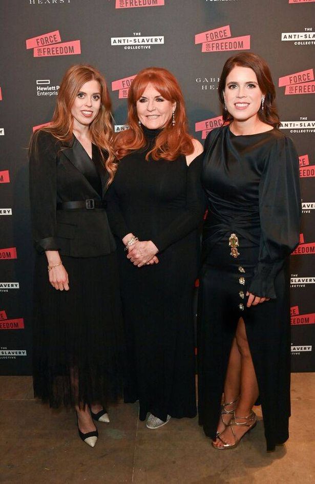 Princess Beatrice, Sarah Ferguson, and Princess Eugenie