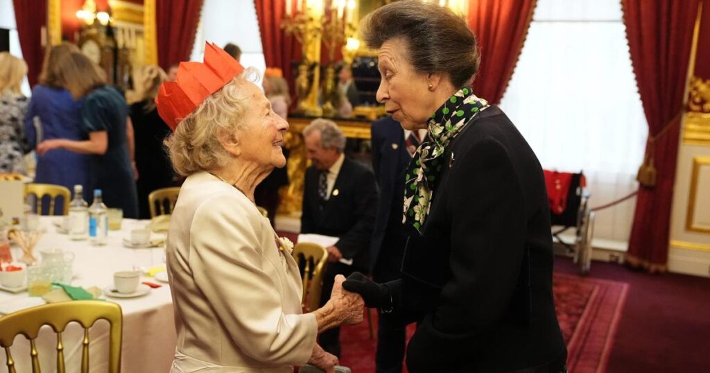 Princess Royal hosts veterans for festive tea party
