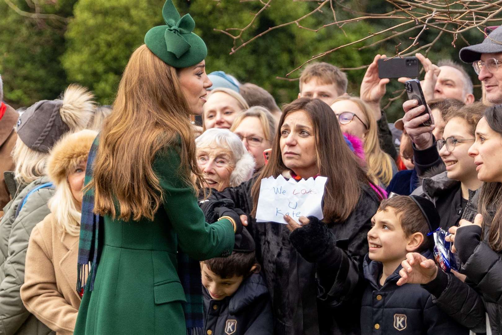 Kate, the Princess of Wales, is very popular when arriving at Sandringham for Christmas