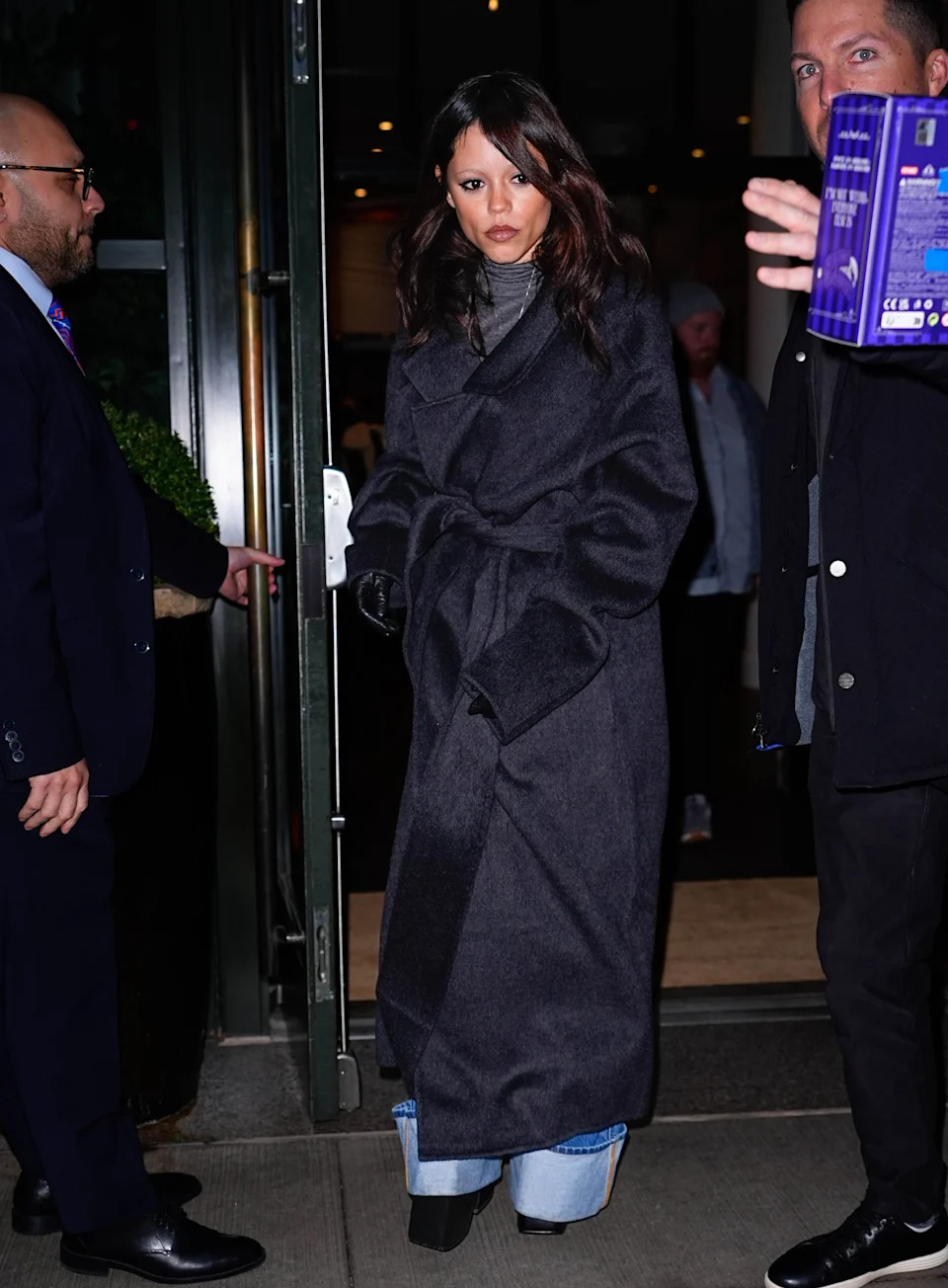 NEW YORK, NY - NOVEMBER 11: Jenna Ortega is seen on November 11, 2025 in New York City. (Photo by XNY/Star Max/GC Images)