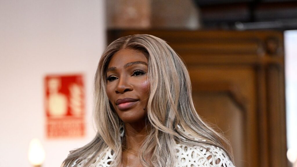 Serena Williams drew inspiration from Wimbledon tennis whites to meet the Spanish royal family Serena Williams drew inspiration from Wimbledon tennis whites to meet the Spanish royal family