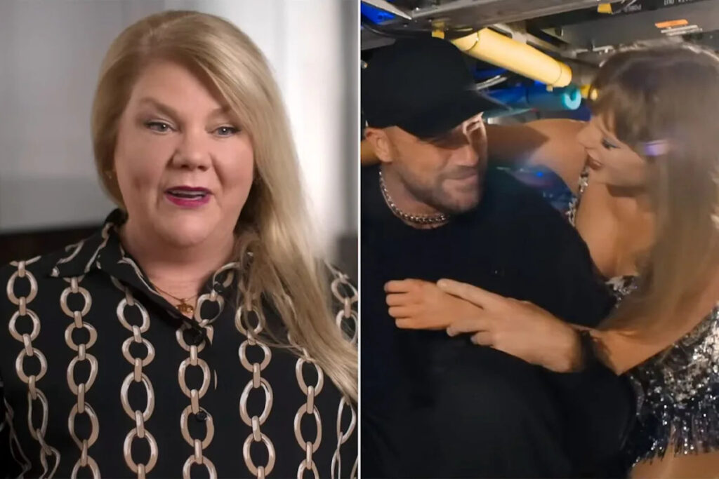 Taylor Swift’s Mom Andrea Makes Rare Comment About Travis Kelce as Eras Tour Doc Trailer Premieres Taylor Swift's Mom Andrea Makes Rare Comment About Travis Kelce as Eras Tour Doc Trailer Premieres