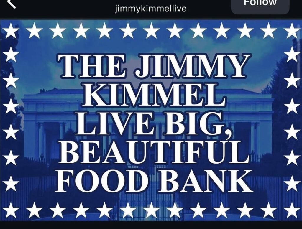 ‘Jimmy Kimmel Live!’ Hosts Food Donation Center as SNAP’s Future Remains Unclear Amid Shutdown ‘Jimmy Kimmel Live!’ Hosts Food Donation Center as SNAP’s Future Remains Unclear Amid Shutdown