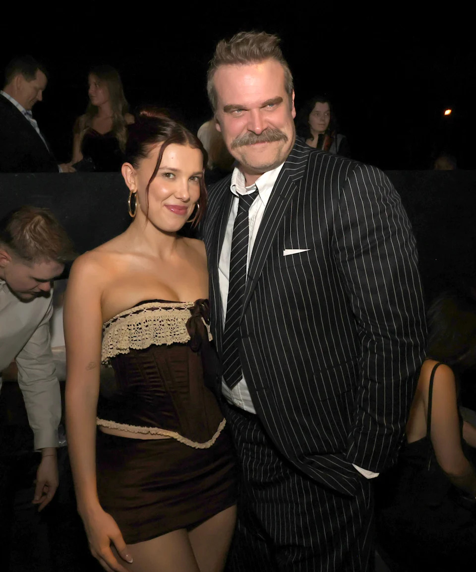 Millie Bobby Brown and David Harbour, Nov. 6.