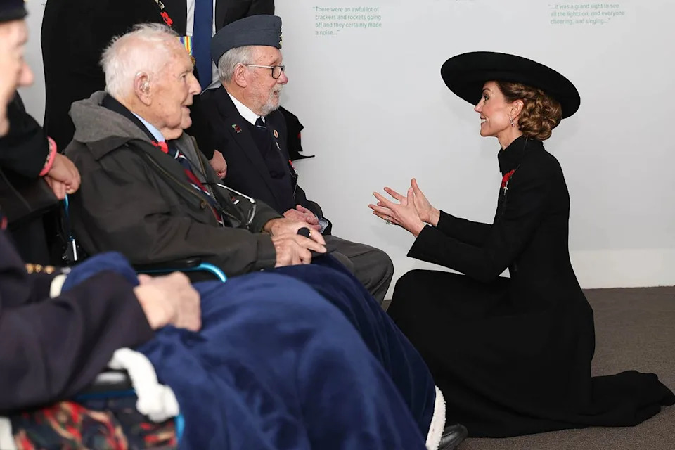 Andrew Parsons / Kensington Palace Kate Middleton meeting veterans on Nov. 11, 2025