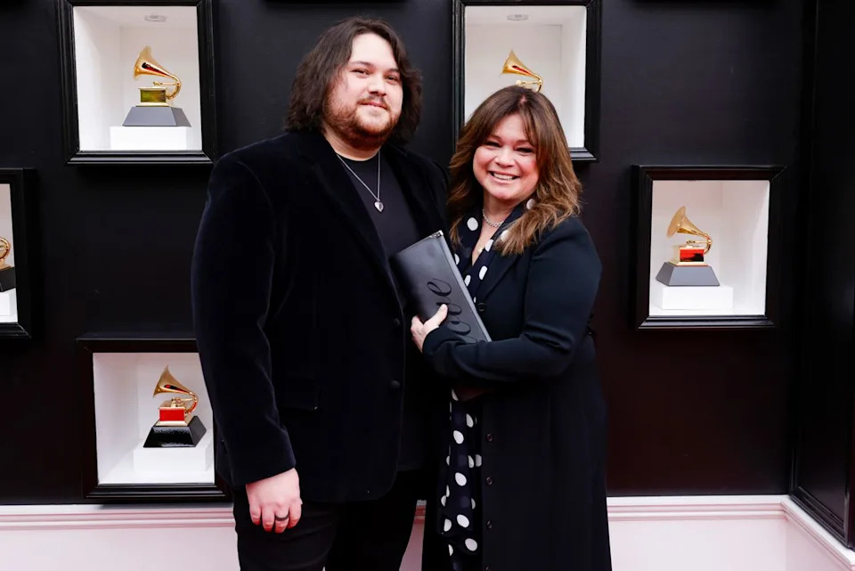 Francis Specker/CBS via Getty Wolfgang Van Halen and Valerie Bertinelli