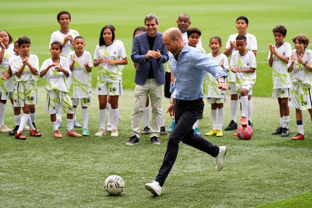 Prince William playing football in Brazil