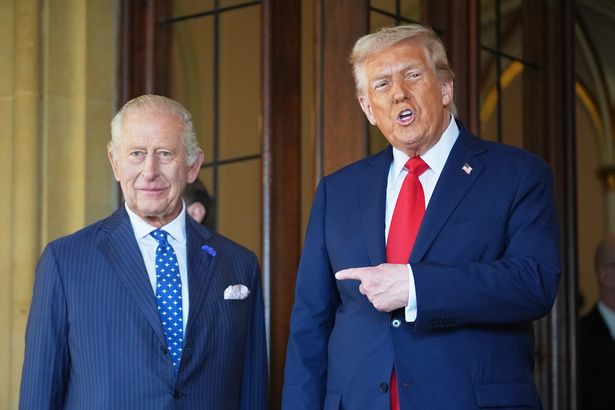 Charles with US president Donald Trump