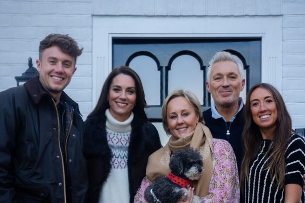 Roman, Shirlie, Martin and Harley Moon Kemp pictured with Kate