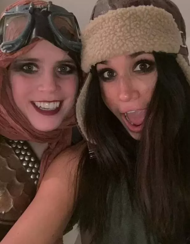 Princess Eugenie and Meghan Markle at Halloween party