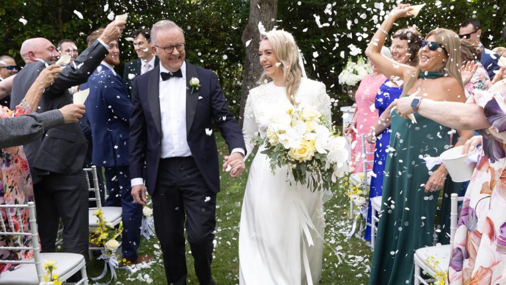 Anthony Albanese married Jodie Haydon today. The first Australian Prime Minister to get married while in office.
