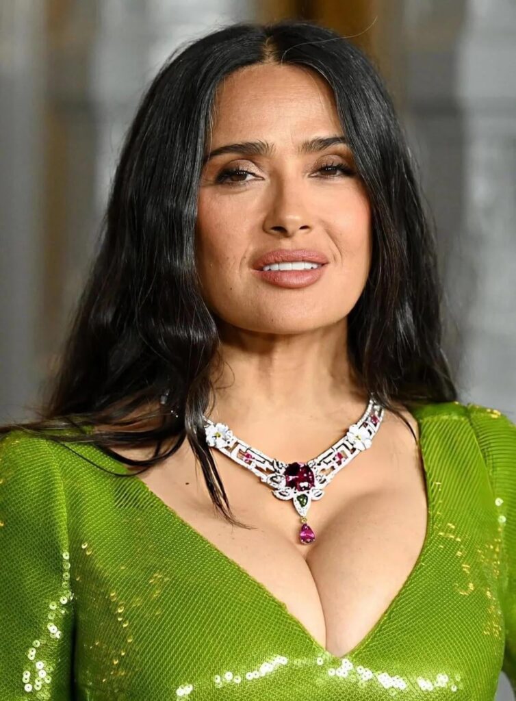 Salma Hayek at the 14th annual Art+Film Gala on November 1, 2025.