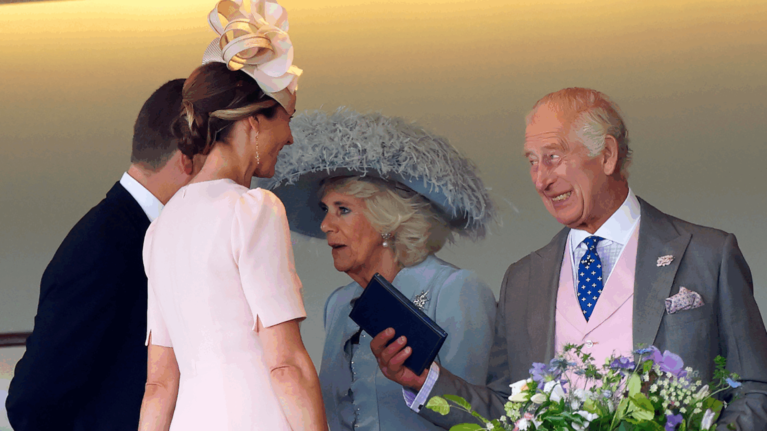 Former Royal Butler Shares This “Almost Unknown” Royal Shares One Trait With Prince William and Prince Harry—And Is “Very Close” to King Charles King Charles smiling next to Queen Camilla, talking to Harriet Sperling and Peter Phillips at Royal Ascot