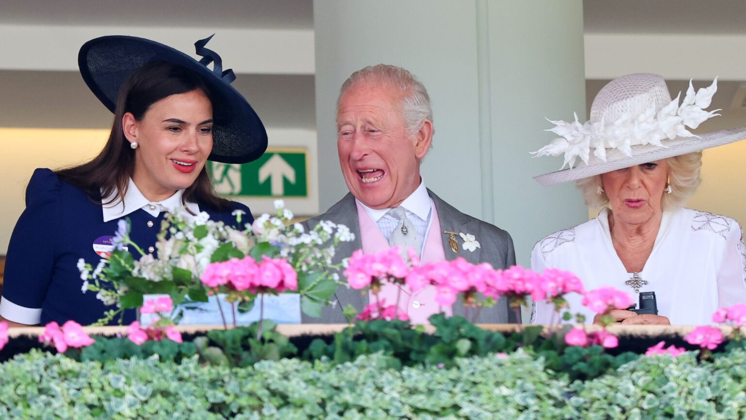 Sophie Winkleman with the King and Queen