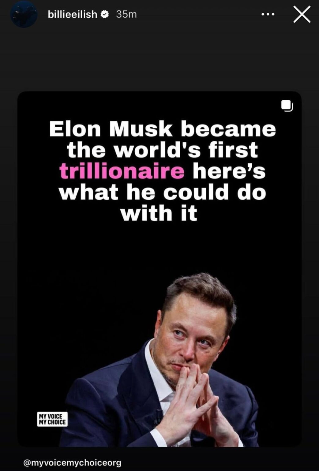 Billie Eilish calls out Elon Musk for being on pace to become the world’s first trillionaire and not using his money for good: “fucking pathetic pussy bitch coward”