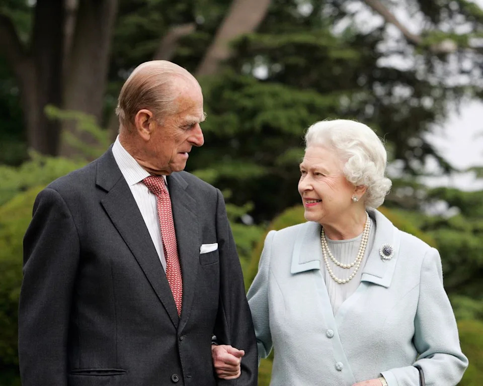 Tim Graham/Getty Images Prince Philip and Queen Elizabeth on their diamond wedding anniversary in November 2007.