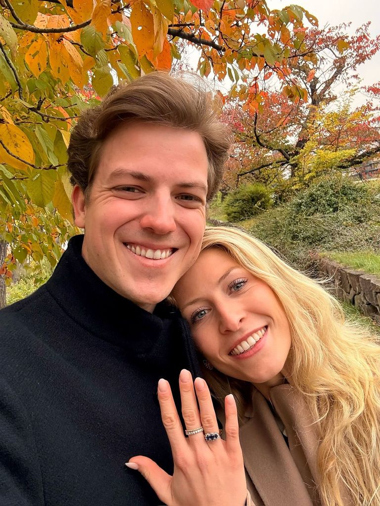 A photo of a blonde girl and brunette boy 