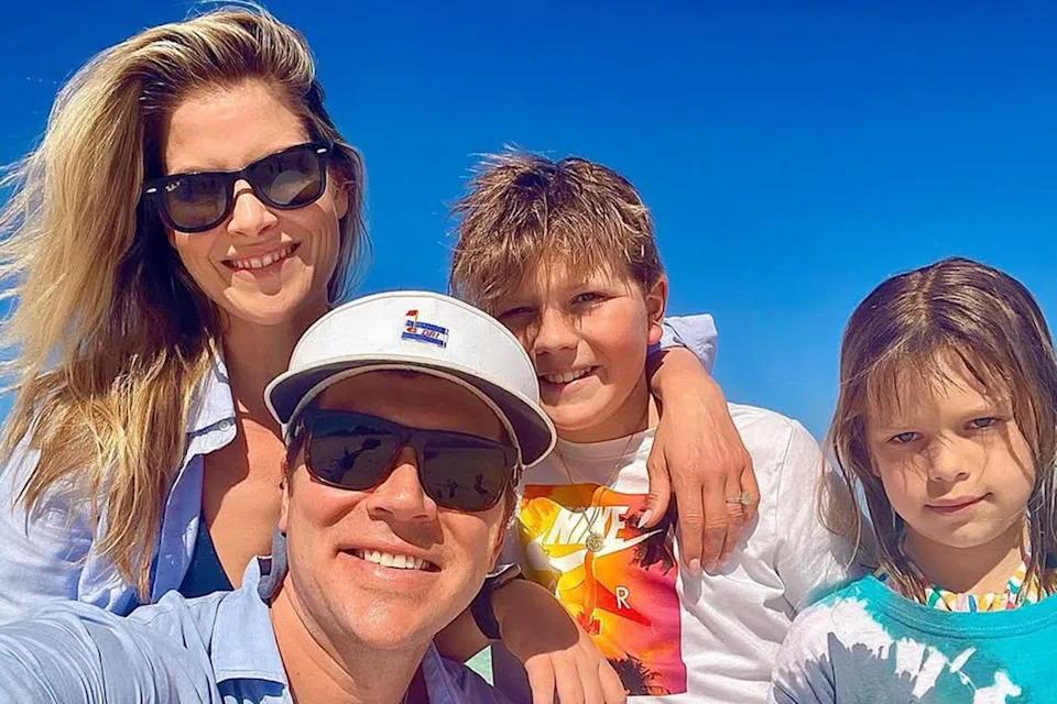 Ali Larter/Instagram Ali Larter with husband Hayes MacArthur and kids Teddy and Vivienne