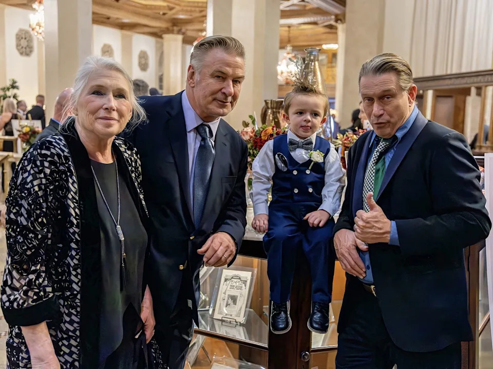 Courtesy Beth Baldwin, Alec Baldwin, “Charlie” Bross (family of Baldwin Grant Honoree Natalie Marie Arnold), and Stephen Baldwin at The Baldwin Fund Gala.